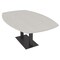 Skutchi Designs Arc Boat Conference Table, 45 in W, 72 in L, Ivory HAR-ABOT-48x72-DOU.BK-K458 - alternate 1