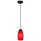 Access Lighting Champagne, LED Pendant, Oil Rubbed Bronze Finish, Red Glass 28012-3R-ORB/RED - alternate 2