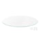 Fab Glass And Mirror 38in Round Ultra Clear Glass Table Top, Flat Edge, Low Iron Extra Clear Tempered Glass 1/4 I LI-38RT6THFL - alternate 1