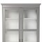 Homeroots Gray Cornice Molding Double Door Curio Cabinet 401666 - alternate 3