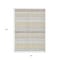 Homeroots 8' X 10' Ivory And Beige Striped Washable Indoor Outdoor Area Rug 632224 - alternate 1