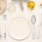 Smarty Had A Party Shiny Metallic Silver Baroque Plastic Cutlery Set - Spoons, Forks and Knives (600 Guests), 1800PK 7959-SBQCS-CASE - alternate 4