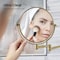 Kibi Wall Mount Magnifying Make Up Mirror - Brushed Brass KMM100BB - alternate 4