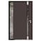 Vdomdoors Aluminum Door Cynex 6777 Brown Entry Steel Metal Modern Painted W32+14xH80 Right Inswing CYNEX6777EXD-BRW-W32+14xH80-RH-I - alternate 2