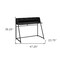 Homeroots 47" Black and White Wood and Metal Sled Computer Desk 489986 - alternate 4