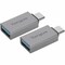 Targus USB A to USB C Adptr 2pk Gry ACA979GL - alternate 1