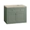 James Martin Vanities Chicago 36" Single Vanity, Smokey Celadon, w/ 3 CM Tajnar Eclos Top 503-V36-SC-3TJR - alternate 5