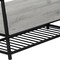 Homeroots 42in Gray And Black Bench With Flip top 489779 - alternate 4