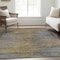 Homeroots 9' X 12' Brown Gold And Taupe Abstract Washable Indoor Outdoor Area Rug 587204 - alternate 4