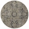 Homeroots 8' Taupe Round Oriental Washable Indoor Outdoor Area Rug 563795 - alternate 4