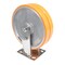 Vestil Sirius Polyurethane Dual Rigid Caster 8 In. Diameter x 2 In. Width 2000 lb Orange/Gray CST-FXE-8X2DSI-R - alternate 3