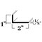 Brunner Aluminum Unequal Angle 1" x 2" x 1/8", 6063-T5 (A41632), 12 Foot Satin Anodized A41632 S12 - alternate 2