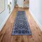Jonathan Y Kemer All-Over Persian Non-Slip Machine-Washable Black/Blue 2 ft. x 8 ft. Runner Rug WSH104D-28 - alternate 3