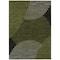 Homeroots 10' X 14' Olive Green And Black Geometric Washable Indoor Outdoor Area Rug 597648 - alternate 2
