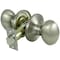 Prosource Passage Knob, Metal, Satin Nickel, 2-3/8 to 2-3/4 in Backset, 1-3/8 to 1-3/4 in Thick Door TYLP30V-PS - alternate 1