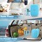 Hansburg Mini Fridge for Car Bedroom Skincare Cooler Warmer Portable 4 Liter/6 Can with 12v AC/DC/USB Blue MF-4-Blue - alternate 3