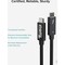 Plugable Technologies PLUGABLE THUNDERBOLT 4 CABLE  THUNDERBOLT CERTIFIED  2M/6.6FT, 100W CHARGING, SI TBT4-40G2M - alternate 5