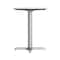 Flash Furniture 24" Round Outdoor Tabletop, White Faux Marble, Seamless Surface Technology, 22x22 Silver X-Base ST-RD24-WHMAR-T2222S-GG - alternate 5