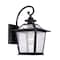 Homeroots Matte Black Terrarium Shape Wall Light 398645 - alternate 4