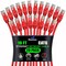 Maximm Cat6 Ethernet Cable 10ft 10Gbps 550MHz UTP, 20PK, Red, 20PK CAT6CCA-10RD-20PK - alternate 1