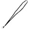 Advantus 36in Deluxe Lanyard with Key Ring, Ring Attachment, 36in L, Black, Nylon, Cotton, 24PK 75423 - alternate 1