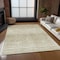 Homeroots 8' X 10' Khaki And Beige Abstract Washable Indoor Outdoor Area Rug 587419 - alternate 4
