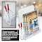 Azar Displays Clear Adjustable Letter Size, Bifold or Tri-Fold Brochure Holder with 2 Business Card Pockets, 2PK 252387-2PK - alternate 4