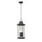 Z-Lite Tiberius 4 Light Outdoor Chain Mount Ceiling Fixture, Black, 9 In W x 22.75 In H 5017CHB-BK - alternate 1