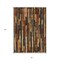 Homeroots 5' X 8' Coffee And Brown Striped Washable Indoor Outdoor Area Rug 608941 - alternate 3