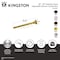 Kingston Brass 38"-60" Stainless Steel Adjustable Shower Curtain Rod with Rings, Polished Chrome SCC2811 - alternate 2