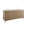 James Martin Vanities Kinnsden 72" Double Vanity, Weathered Oak w/ 3 CM Tajnar Eclos Top D680-V72-WTO-3TJR - alternate 2
