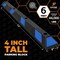 Xpose Safety Parking Block, Rubber, 4 in Height, 72 in Length, Black/Blue 100 PK PBSB-6-100-X - alternate 2