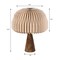 Jonathan Y Sylvie 16" Modern Minimalist Paper Pleated Shade Mushroom Accent LED Table Lamp, Natural JYL9106B - alternate 6