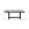 Homeroots 72" Black Wood Trestle Base Dining Table 654252 - alternate 6