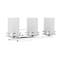 Jonathan Y Fairfax 23" 3-Light Metal/Frosted Glass Contemporary Glam LED Vanity Light, Chrome JYL7486A - alternate 3