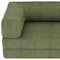Homeroots 82" Green Corduroy Convertible Futon Sleeper Sofa 706809 - alternate 3