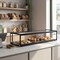 Koolmore 1.5 Cu Ft Slim  Flat Dry  Bakery Display Case with  Black Aluminum Accents KM-DC-17SBK - alternate 2