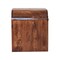 Homeroots 16" Brown Solid Wood One Drawer Nightstand 651738 - alternate 2