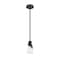Z-Lite Aimie 1-Light Pendant with Rod, 6 in W, Matte Black 828P6-ROD-MB - alternate 4