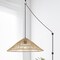 Jonathan Y Connie 20.25" 1-Light Farmhouse Coastal Rattan 180" Cord Plug-In or Hardwired LED Pendant, Brown JYL1407A - alternate 4