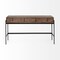 Homeroots 56" Brown and Black Solid Wood and Metal Console Table With Four Drawers 380193 - alternate 4