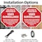 Signmission This Area Is Protected by Video Sur, 6 inch X 6 inch, Plastic Sign, 2PK OC-P-2PACK-6-330 - alternate 4