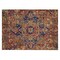 Homeroots 2' X 3' Red Orange and Blue Oriental Washable Non Skid Indoor Outdoor Area Rug 563781 - alternate 4