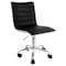 Elama Faux Leather Adjustable Rolling Office Chair in Black ELM-729B-BLK - alternate 1