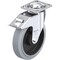 Blickle Swivel Plate Caster, Solid Rbbr, 8", Brake LEH-POEV 200KA-14-FI-SG - alternate 1