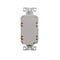 Eaton Wiring Devices Eaton Tamper-Resistant GFCI Receptacle, 125 V, 20 A, NEMA: NEMA 5-20R, Back, Side Wiring, Ivory TRGF20V - alternate 5