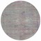 Homeroots 8' Pewter And Gray Round Aztec Washable Indoor Outdoor Area Rug 615556 - alternate 3
