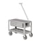 Pucel Pull Cart with Handle and Drawer, 16 in W x 20.5 in H x 28 in D, Gray SER-101-SW - alternate 1