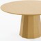 Homeroots 60" Natural Wood Pedestal Base Round Top Dining Table 721093 - alternate 5