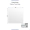 Fab Glass And Mirror 20in Square Ultra Clear Glass Table Top, Flat Edge, Low Iron Extra Clear Tempered Glass 1/4 LI-20SQ6THFL - alternate 5
